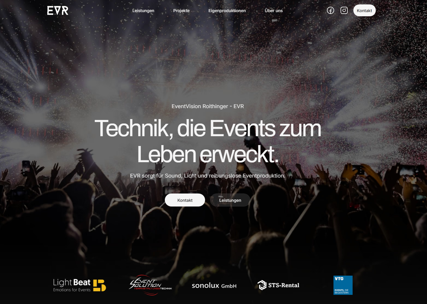 EventVision Roithinger — Website